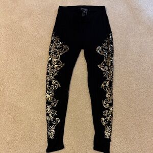 Forever 21 Black Plus Size embellished Leggings perfect for new year parties